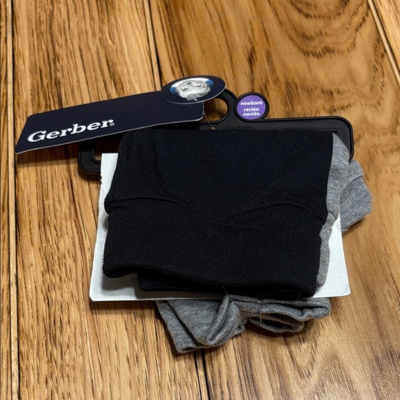 Gerber Newborn Black and Gray Pants. NWT - Picture 1 of 5